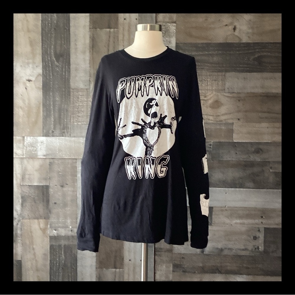 Disney Nightmare Before Christmas Jack Skellington top small Pumpkin King fall